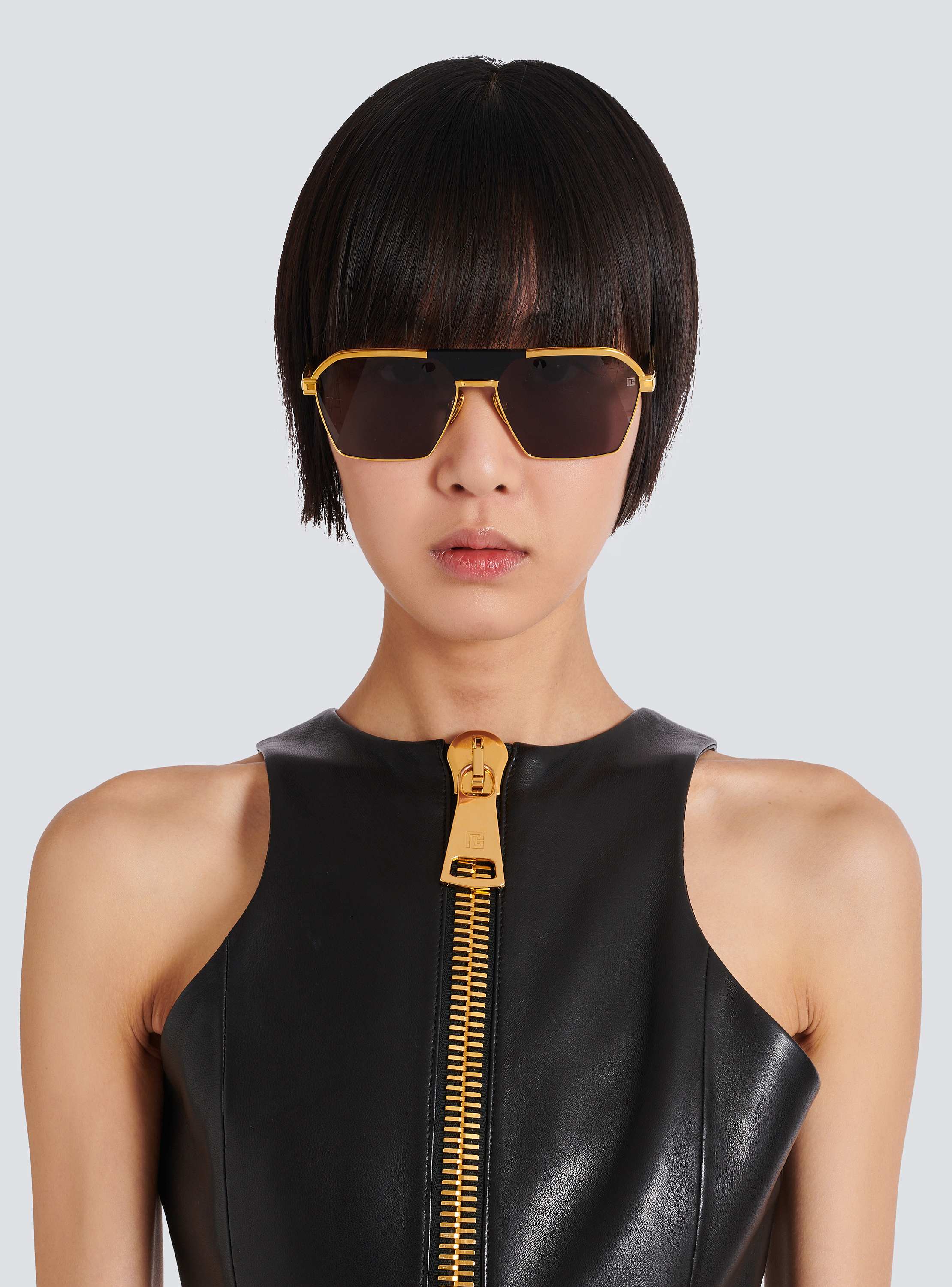 BALMAIN アヒエタ フレム サンクラス BPS177A60SERGEANT GLDBLK Sergeant Sunglasses - Women | BALMAIN